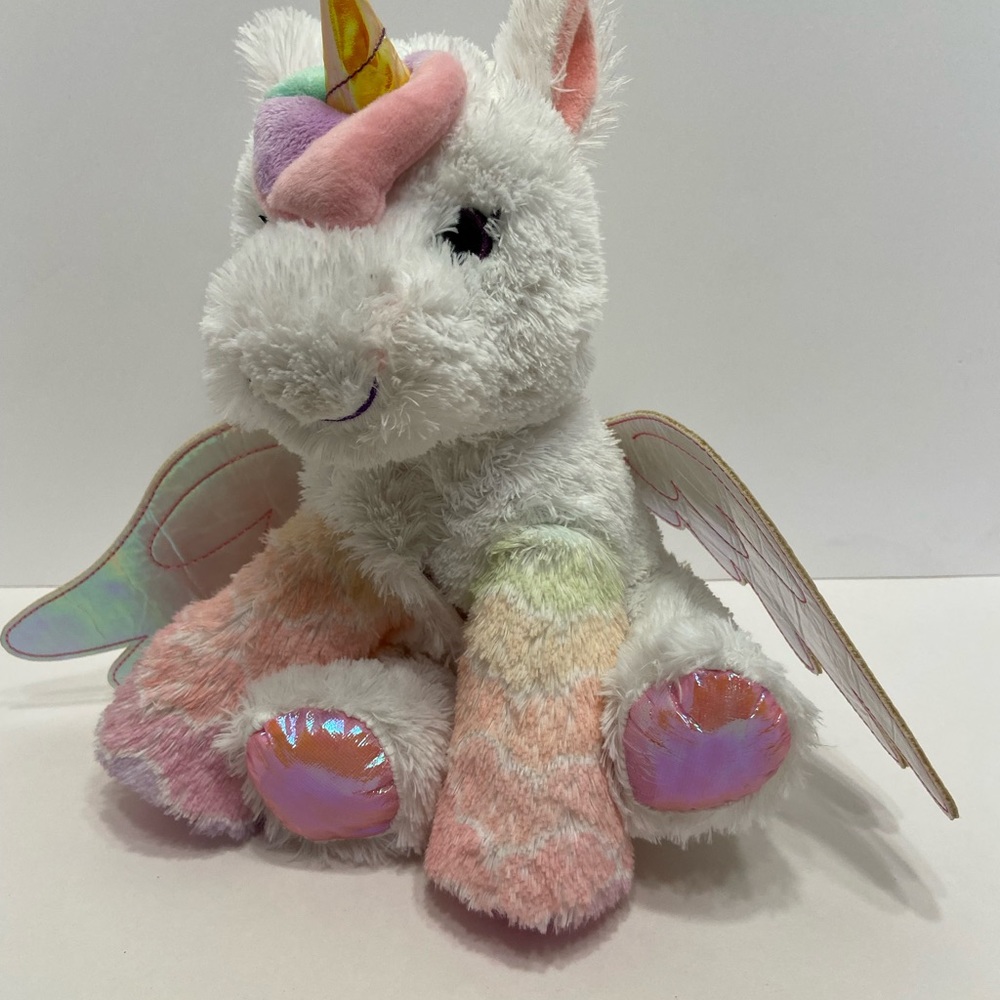 Barbie Mattel Kiss and Care Unicorn 10" Plush Pet Doctor Light Up Horn & Sounds